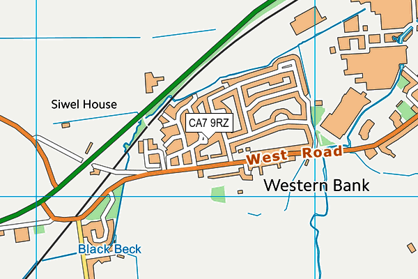 CA7 9RZ map - OS VectorMap District (Ordnance Survey)