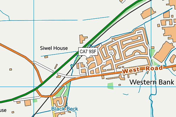 CA7 9SF map - OS VectorMap District (Ordnance Survey)