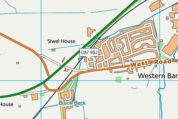 CA7 9SJ map - OS VectorMap District (Ordnance Survey)