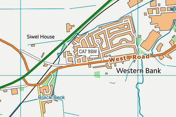 CA7 9SW map - OS VectorMap District (Ordnance Survey)
