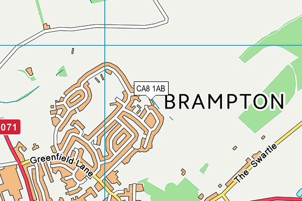 CA8 1AB map - OS VectorMap District (Ordnance Survey)