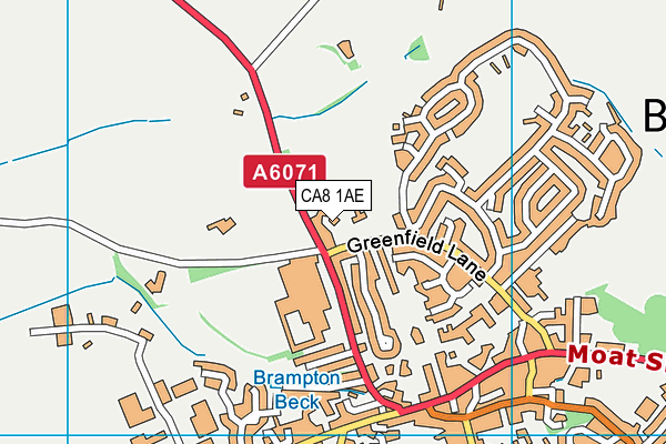 CA8 1AE map - OS VectorMap District (Ordnance Survey)