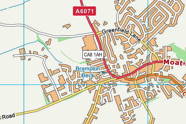 CA8 1AH map - OS VectorMap District (Ordnance Survey)