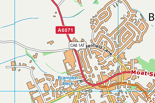 CA8 1AT map - OS VectorMap District (Ordnance Survey)