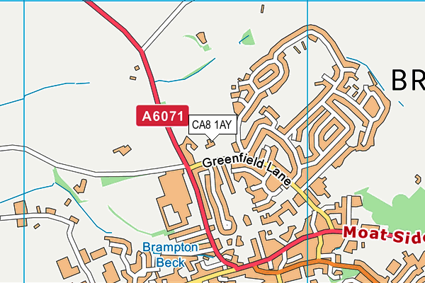 CA8 1AY map - OS VectorMap District (Ordnance Survey)