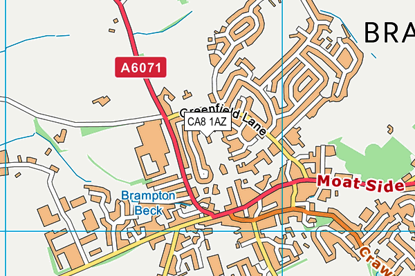 CA8 1AZ map - OS VectorMap District (Ordnance Survey)