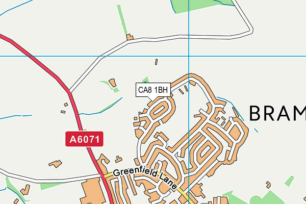 CA8 1BH map - OS VectorMap District (Ordnance Survey)