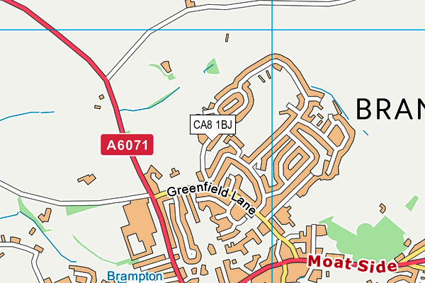 CA8 1BJ map - OS VectorMap District (Ordnance Survey)