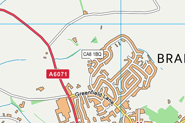 CA8 1BQ map - OS VectorMap District (Ordnance Survey)