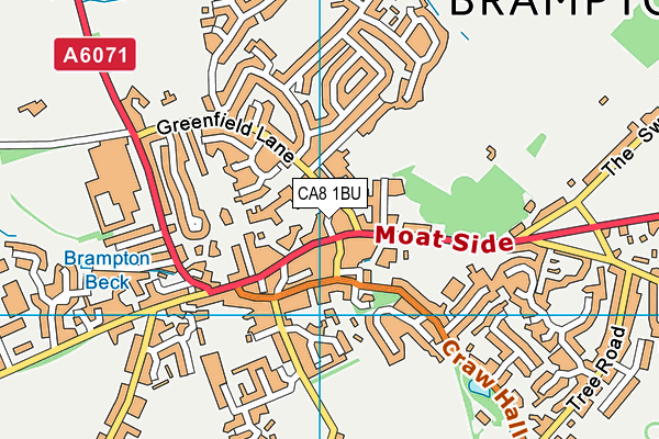 CA8 1BU map - OS VectorMap District (Ordnance Survey)