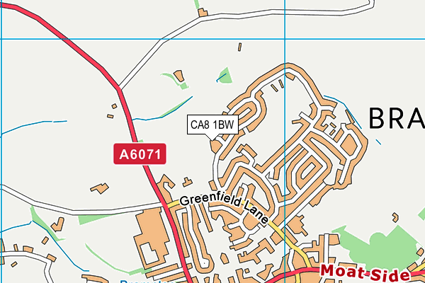 CA8 1BW map - OS VectorMap District (Ordnance Survey)