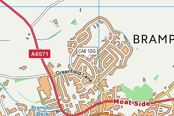 CA8 1DG map - OS VectorMap District (Ordnance Survey)
