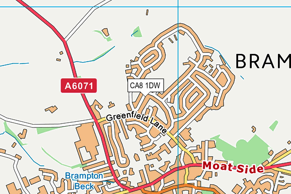 CA8 1DW map - OS VectorMap District (Ordnance Survey)