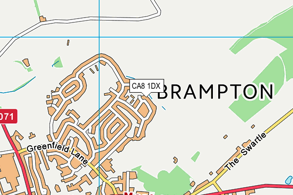 CA8 1DX map - OS VectorMap District (Ordnance Survey)