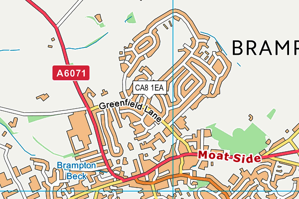 CA8 1EA map - OS VectorMap District (Ordnance Survey)