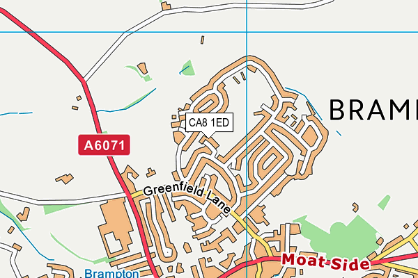 CA8 1ED map - OS VectorMap District (Ordnance Survey)