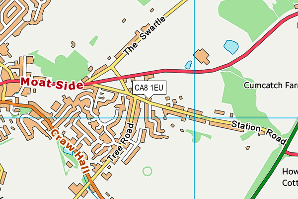 CA8 1EU map - OS VectorMap District (Ordnance Survey)