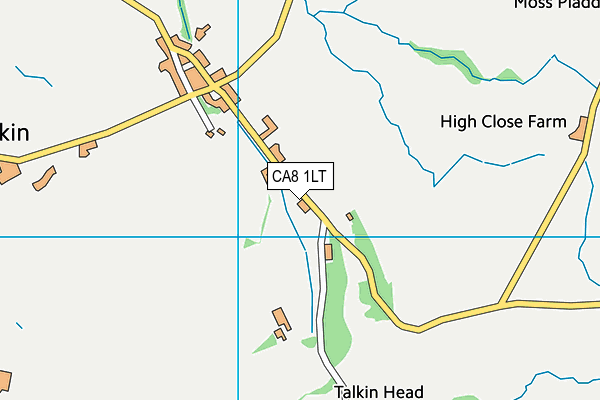 CA8 1LT map - OS VectorMap District (Ordnance Survey)