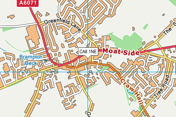 CA8 1NE map - OS VectorMap District (Ordnance Survey)