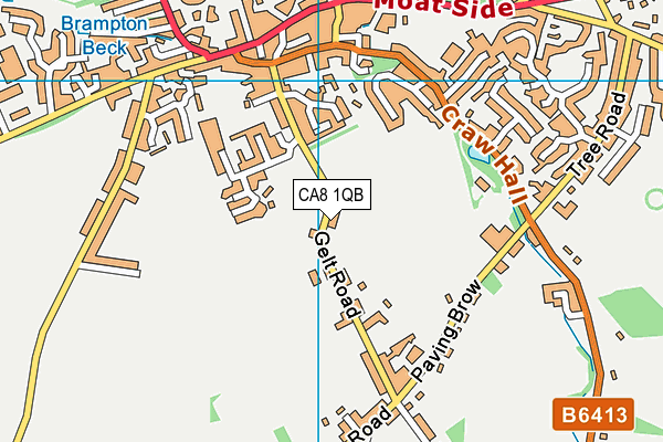 CA8 1QB map - OS VectorMap District (Ordnance Survey)