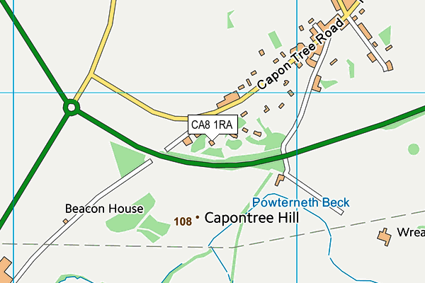 CA8 1RA map - OS VectorMap District (Ordnance Survey)