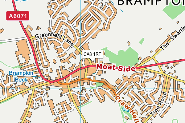 CA8 1RT map - OS VectorMap District (Ordnance Survey)