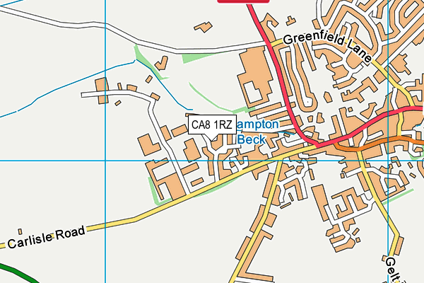 CA8 1RZ map - OS VectorMap District (Ordnance Survey)