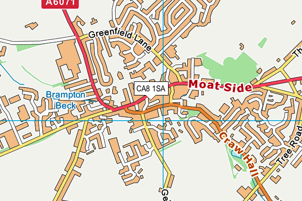 CA8 1SA map - OS VectorMap District (Ordnance Survey)