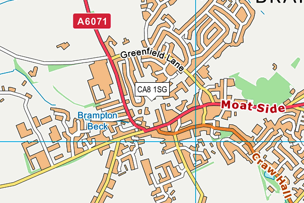 CA8 1SG map - OS VectorMap District (Ordnance Survey)