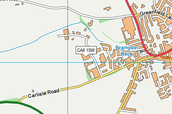 CA8 1SW map - OS VectorMap District (Ordnance Survey)