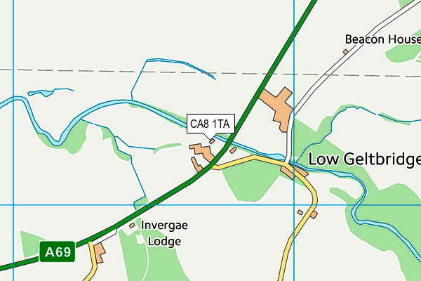 CA8 1TA map - OS VectorMap District (Ordnance Survey)