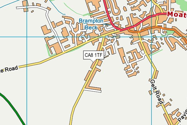 CA8 1TF map - OS VectorMap District (Ordnance Survey)