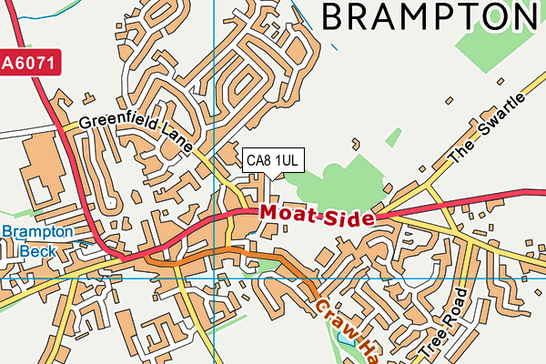 CA8 1UL map - OS VectorMap District (Ordnance Survey)