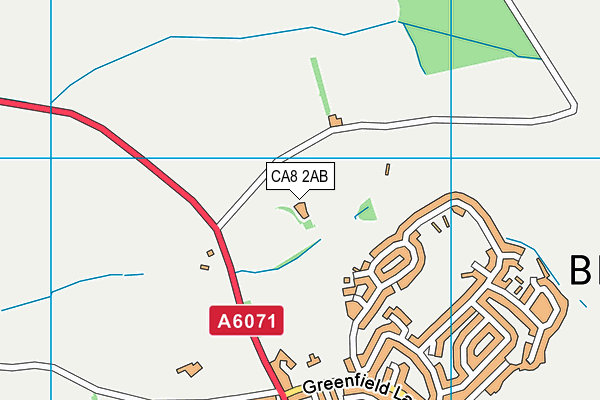 CA8 2AB map - OS VectorMap District (Ordnance Survey)