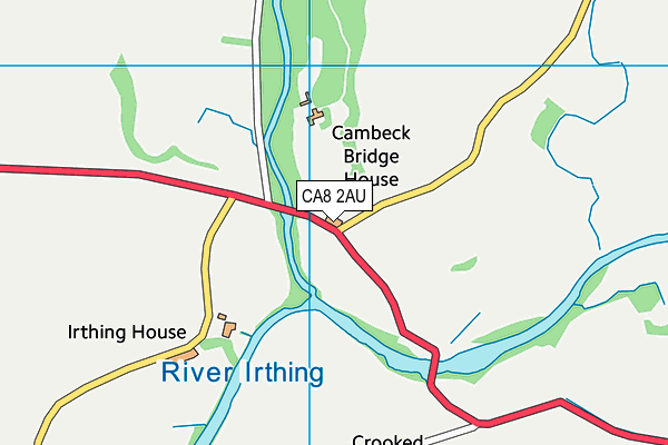 CA8 2AU map - OS VectorMap District (Ordnance Survey)