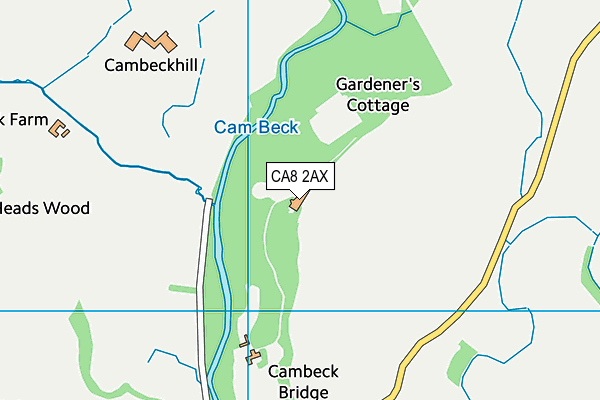 CA8 2AX map - OS VectorMap District (Ordnance Survey)