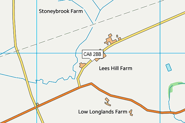Walton And Lees Hill School map (CA8 2BB) - OS VectorMap District (Ordnance Survey)