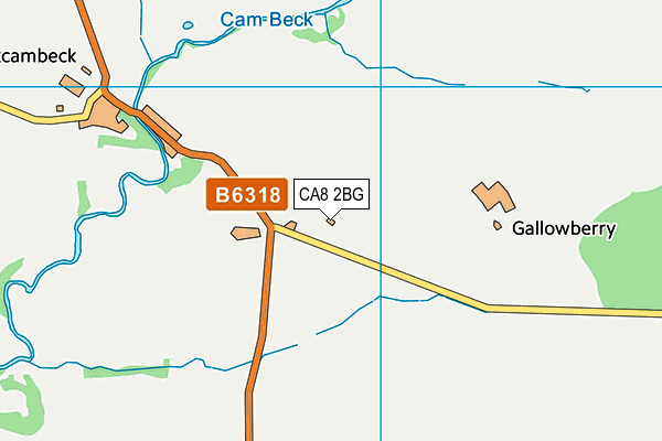 CA8 2BG map - OS VectorMap District (Ordnance Survey)