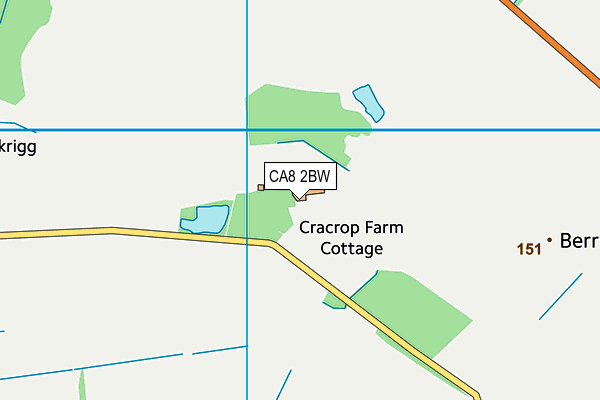 CA8 2BW map - OS VectorMap District (Ordnance Survey)