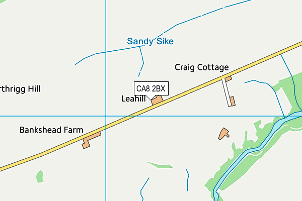 CA8 2BX map - OS VectorMap District (Ordnance Survey)