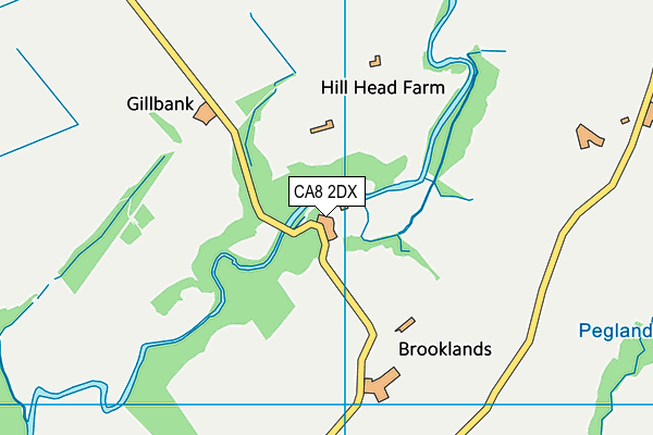 CA8 2DX map - OS VectorMap District (Ordnance Survey)