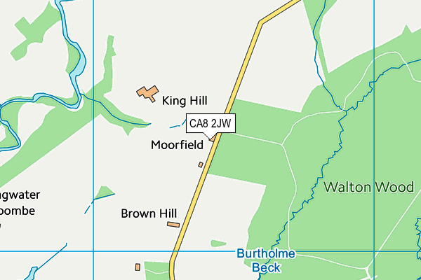 CA8 2JW map - OS VectorMap District (Ordnance Survey)