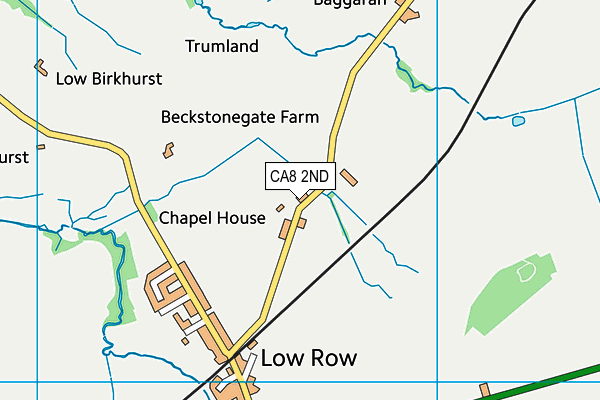 CA8 2ND map - OS VectorMap District (Ordnance Survey)