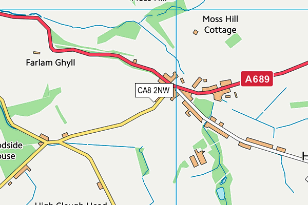 CA8 2NW map - OS VectorMap District (Ordnance Survey)