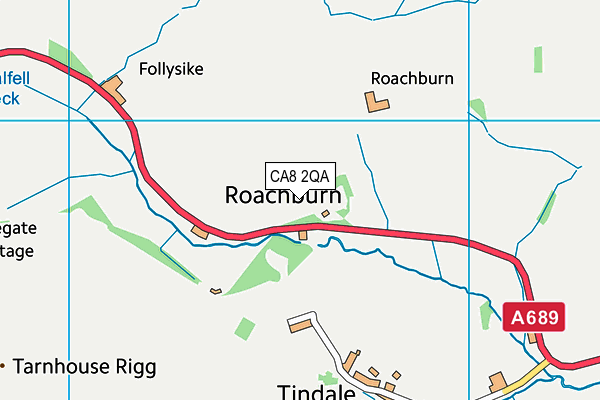 CA8 2QA map - OS VectorMap District (Ordnance Survey)