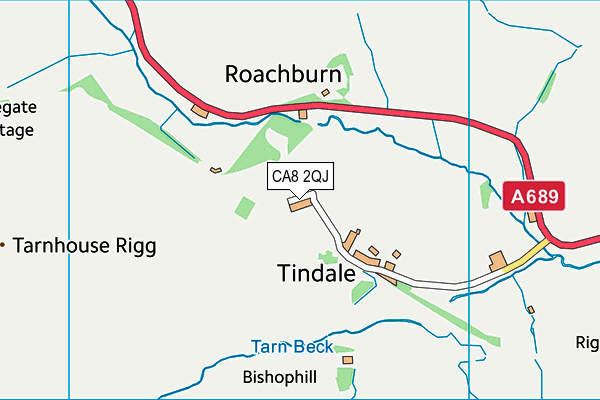 CA8 2QJ map - OS VectorMap District (Ordnance Survey)