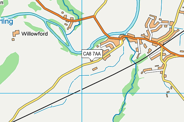 Gilsland CofE Primary School map (CA8 7AA) - OS VectorMap District (Ordnance Survey)