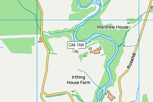 CA8 7AW map - OS VectorMap District (Ordnance Survey)