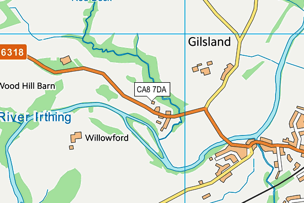 CA8 7DA map - OS VectorMap District (Ordnance Survey)