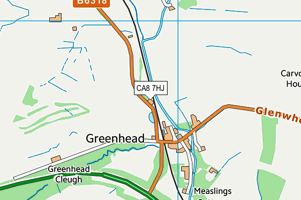 CA8 7HJ map - OS VectorMap District (Ordnance Survey)